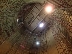 Cuplock System Installation Inside Silo